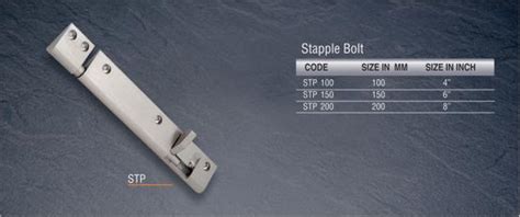 Stapple Bolt (STP_100),Decor Brass India Hardware - The Design Bridge