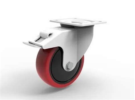 Plate Caster Wheels - 6 Inch Nylon Insert With TPU Over Molded Tread ...