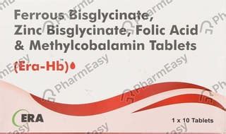Era Hb Strip Of 10 Tablets: Uses, Side Effects, Price & Dosage | PharmEasy