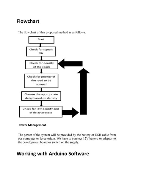 Aurdino using in traffic control - Flowchart The flowchart of this ...