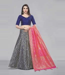 Divastri Self Design Semi Stitched Lehenga & Crop Top - Buy Divastri ...