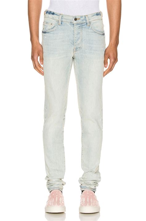 Amiri Stack Jean in Bone Indigo | FWRD