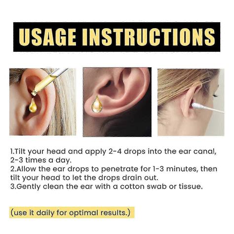 1pc Eelhoe Ear Oil Drops Clean Earwax Relieve Tinnitus Ear Back Ear ...
