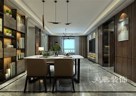 郑州永威森林花语134平三室装修设计 后现代低奢氛围由内而发