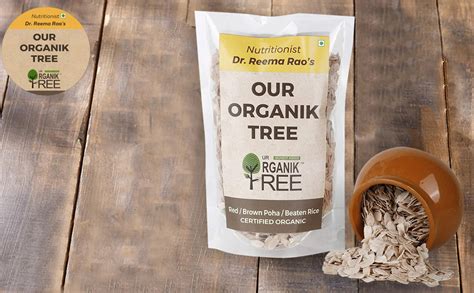 Our Organik Tree-Certified Organic Red Rice Poha | Rice Flakes ...