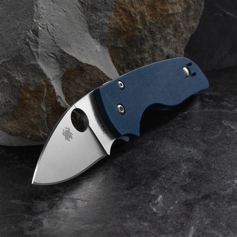 Spyderco Lil' Native Compression Cobalt Folding Knife | Heinnie Haynes