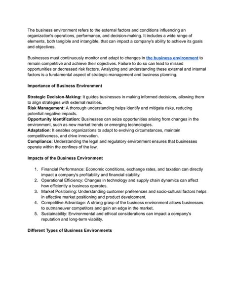 Image result for Types of Business Environment