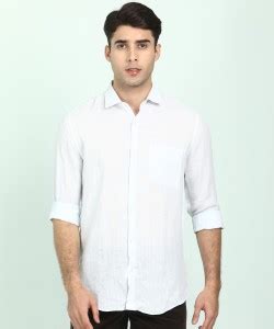 PETER ENGLAND Men Striped Formal White, Blue Shirt - Buy PETER ENGLAND ...