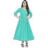Buy Sky Fab Women's Cotton Rayon A-Line Maternity Dress (C-01 Gajari M ...