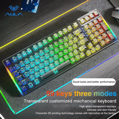 AULA F98 Wireless Mechanical Keyboard with India | Ubuy