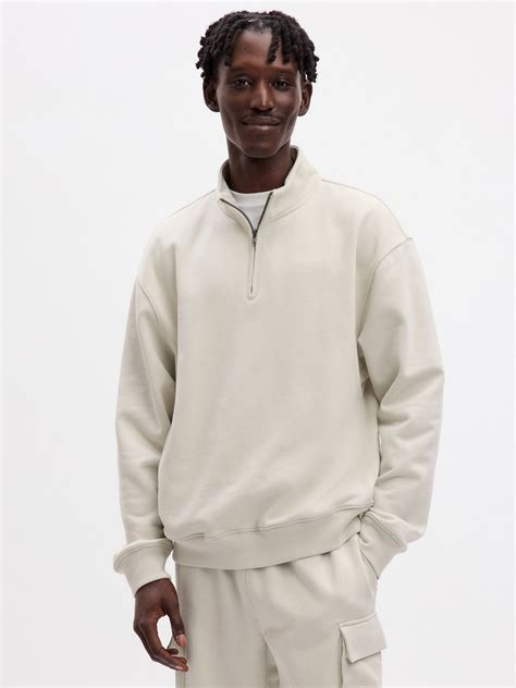 Heavyweight Quarter-Zip Pullover | Gap
