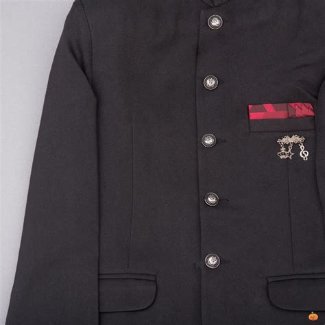 Buy Boys Jodhpuri Bandhgala Suit in Black & Wine Colors – Mumkins