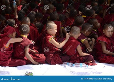 Cambodian Little Monks at Bodh Gaya on Holy Day of Buddha Purnima ...