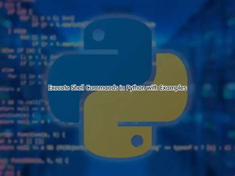 Python Execute Shell Commands 的图像结果