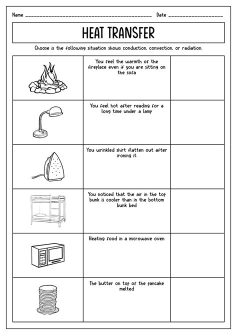 Image result for Conduction Worksheet