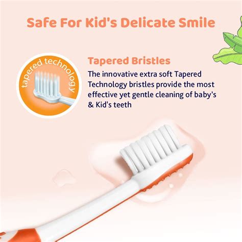 Chicco Extrasoft Orange Toothbrush for 3-8 Year Kids, 1 Count Price ...