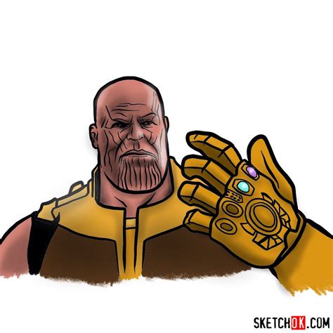 How to Draw Thanos from Infinity War: The MCU Mad Titan