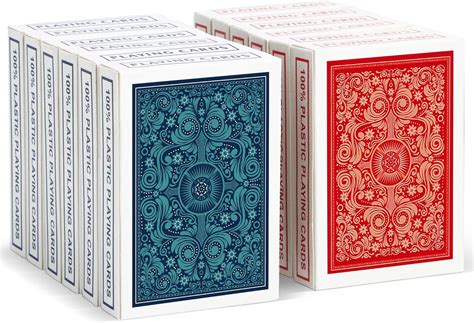 Amazon.com: Neasyth Playing Cards 12 Pack,Plastic Waterproof Playing ...