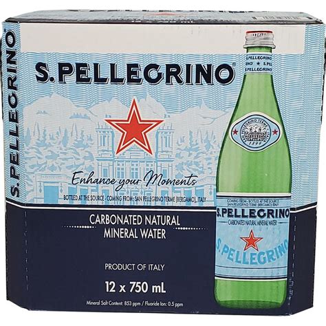 San Pellegrino Carbonated Natural Mineral Water (750 ml) Delivery or ...