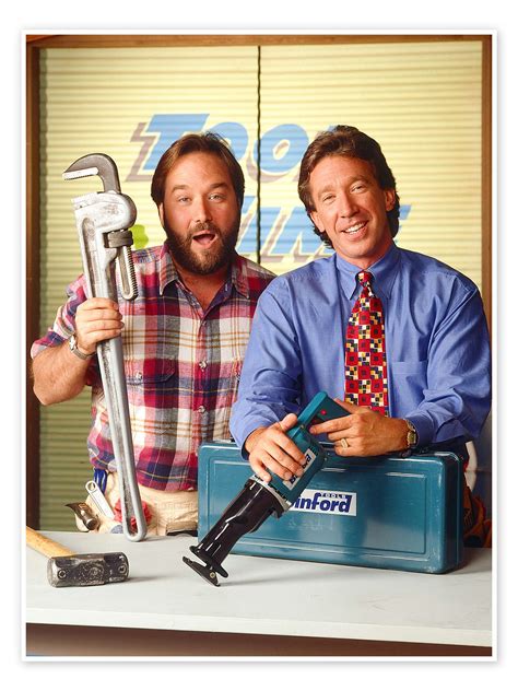 Home Improvement - Richard Karn, Tim Allen, 1993 print by Everett ...