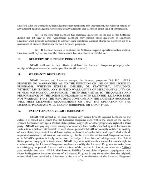 Image result for Software License Agreement Sample