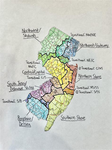 NJ Subregions Map UPDATED : r/newjersey