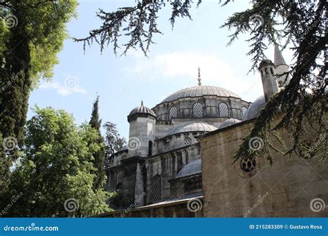 Sultan Ahmed Mosque (Blue Mosque), Istanbul, Turkey Country. Trees ...