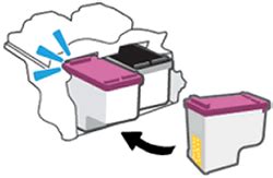 HP DeskJet 2800, 4200, 4900 Printers - Color or black ink not printing ...