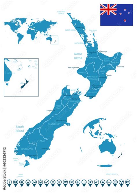 World Map New Zealand 的图像结果