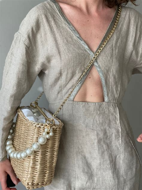 Women Straw Tote Bag Summer Beach Handbag Shoulder Crossbody - Etsy