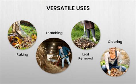 HASTHIP® Retractable Garden Leaf Rake - Foldable Gardening Rake For ...