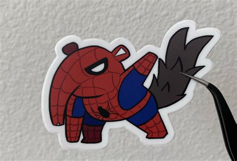 Peter the Anteater Spider-man Vinyl Sticker - University of California, Irvine (UCI) Merch - Etsy