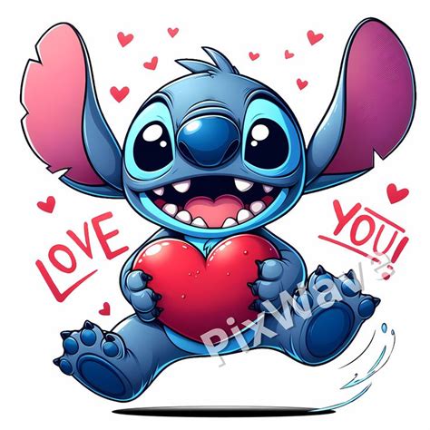 valentines stitch wallpaper aesthetic