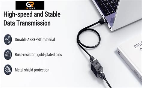 2Pcs RJ45 Coupler Connector Coupling Extension Adapter Cat6A Network ...