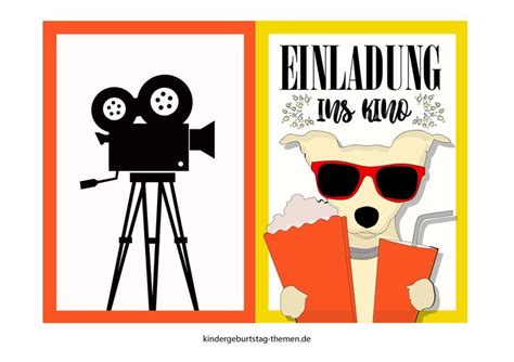 Einladung Ins Kino Kindergeburtstag