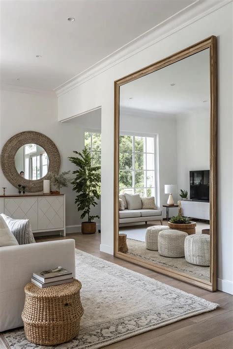 20+ Stylish Living Room Mirror Ideas