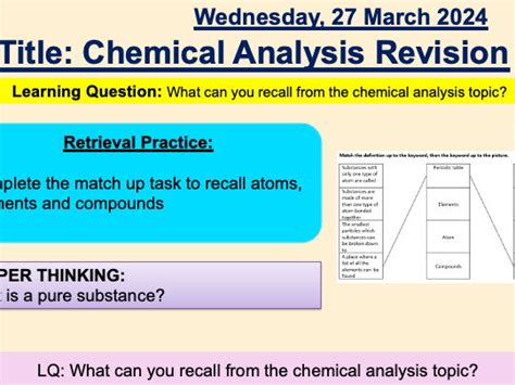 Image result for Free Science Lessons Chemical Analysis