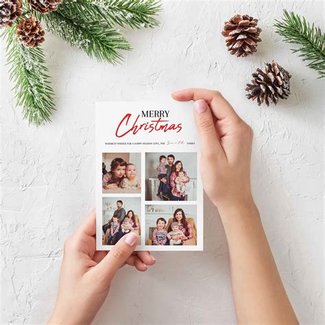 Christmas Card Collage Template