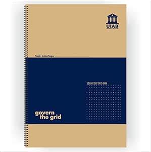 UIAB University in a book - Square Dot Grid Note Book Wire-O, A4 Square ...