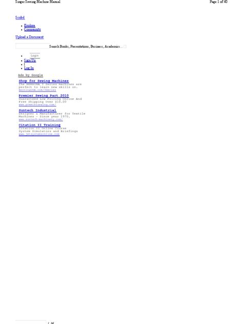 Image result for Singer Simple Sewing Machine Manual PDF