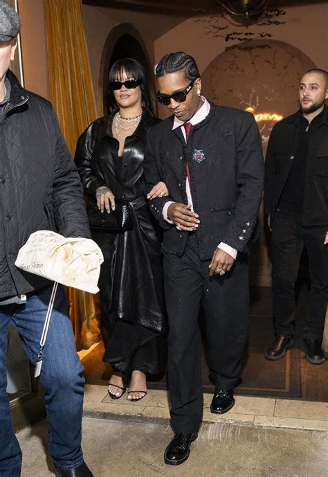 Rihanna and ASAP Rocky at Siena Restaurant in Paris 2026 • CelebMafia