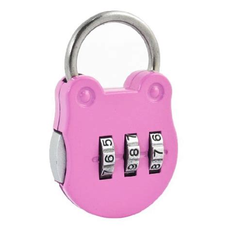 Alcoa PrimeMini 0-9 Digits Comabination Code Lock Padlock Pink Silver ...