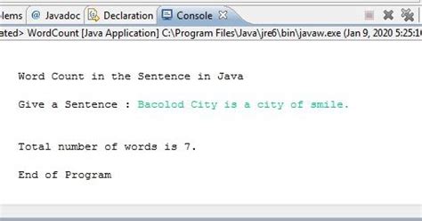 Image result for Sample Java Code Word in a Sentence