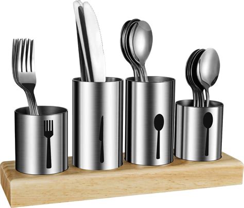 Amazon.com - HBlife Silverware Holder, Utensil Holder with Caddy ...