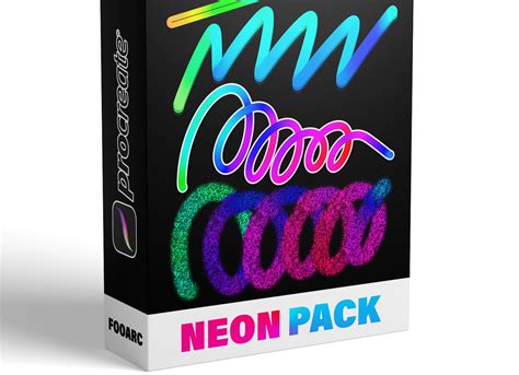 Neon Procreate Brush Pack - GraphicsBunker