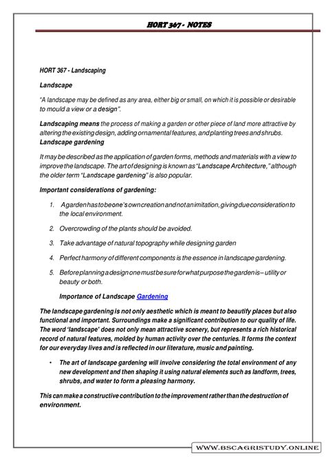 ELE HORT 367 FULL Printed Notes - HORT 367 - NOTES HORT 367 ...