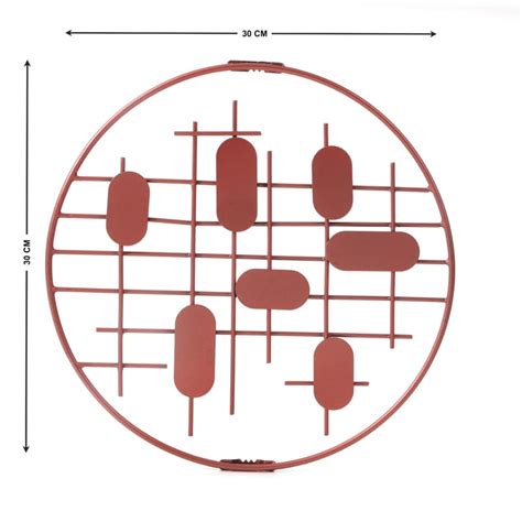 Buy Iliano Abstract Metal Round Wall Accent from Home Centre at just ...