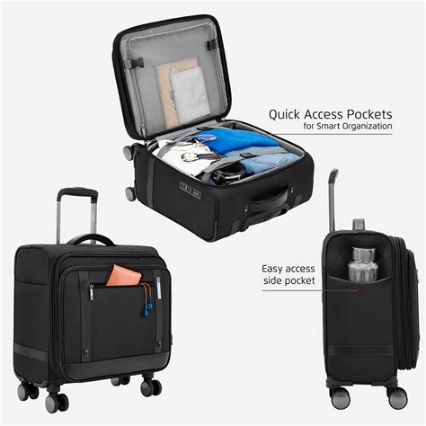 Buy Safari Select Falcon Overnighter Black Laptop Trolley Bag