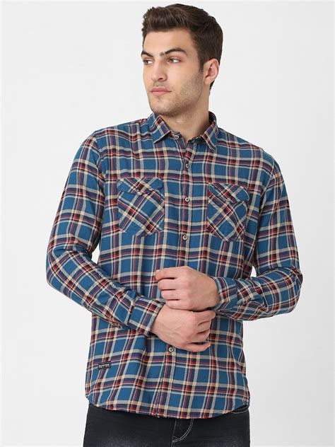 Buy Mens Blue Attached T-shirt Shirt from Twills – TwillsIndia