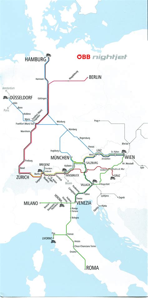 Austria Vienna train rail maps